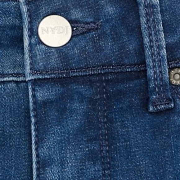 NWT! NYDJ Curves360 / Curve Shaper Marilyn Straight Jeans • “Heavenly”, Size 12P - Picture 13 of 16